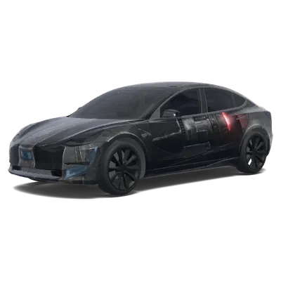 스타워즈 우주선 블랙 (Star Wars space ship. Colors: black.) – 테슬라 Model 3 랩핑