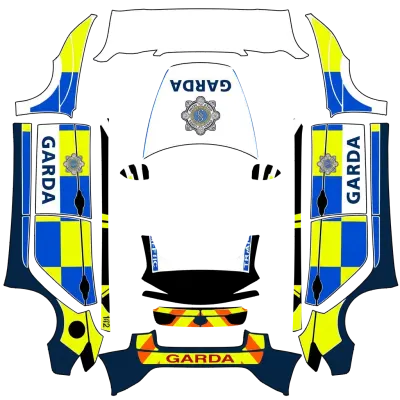 愛爾蘭警察（Garda Car） – 特斯拉 Model 3 塗裝