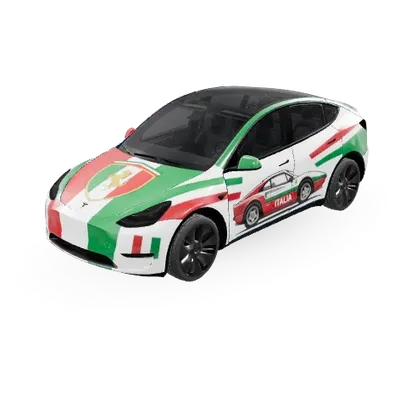 Италия 1 (Ita 1) – оклейка Tesla Model Y