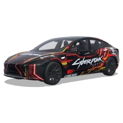 Cyberpunk 2077 – Tesla Model 3 wrap