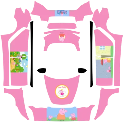 페파피그 (Peppa Pig) – 테슬라 Model 3 랩핑
