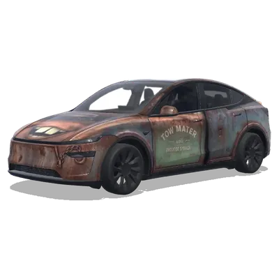 板牙（Mater from Cars） – 特斯拉 Model Y 塗裝