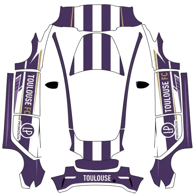 Toulouse Football Club (Toulouse football club) – Tesla Model 3 Wrap
