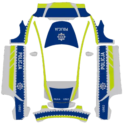 Полиция Польши (Polish Police) – оклейка Tesla Model 3