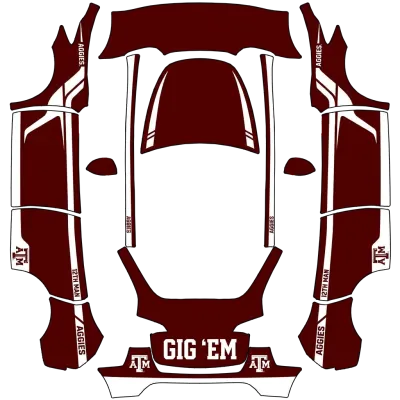 Texas A&M – Tesla Model Y Wrap