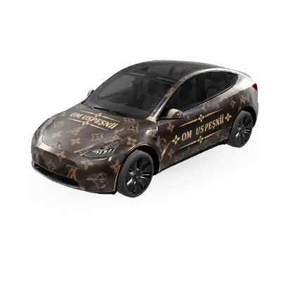 オム・ウスペシニ (Om uspesnii) – テスラ Model Y ラッピング