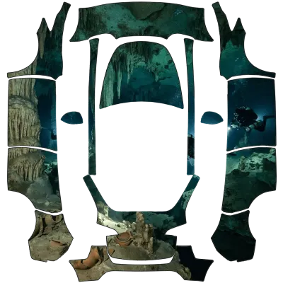 Höhlentauchen 1 (cave diving 1) – Tesla Model Y Wrap