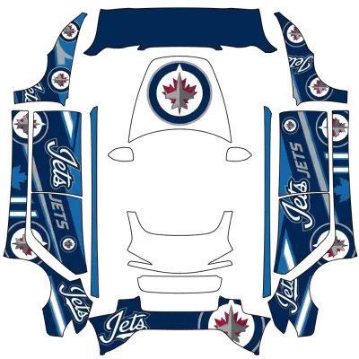 溫尼伯噴氣機（Winnipeg Jets） – 特斯拉 Model 3 塗裝