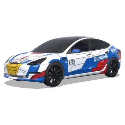 Gundam – Tesla Model 3 wrap