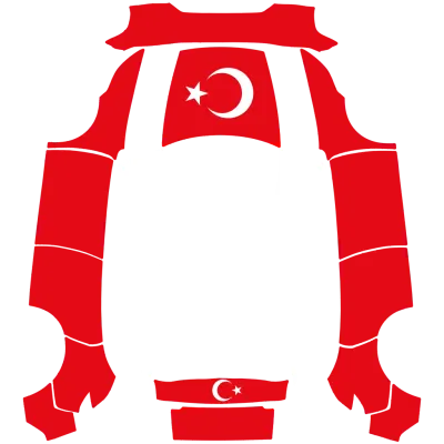 Drapeau turc (turkish flag) – covering Tesla Model Y
