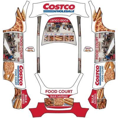 Costco Food Court (Costco food court) – Tesla Model Y Wrap