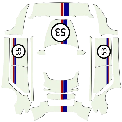 Herbie – Tesla Model 3 Wrap