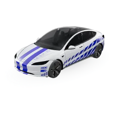 速度與激情天際線R34（Fast & Furious Nissan Skyline GTR R34） – 特斯拉 Model 3 塗裝