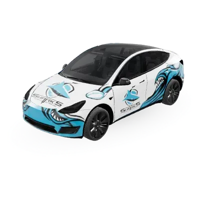 크로눌라 샤크스 (Cronulla Sharks NRL team - Australia) – 테슬라 Model Y 랩핑