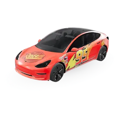Lightning McQueen – Tesla Model 3 wrap