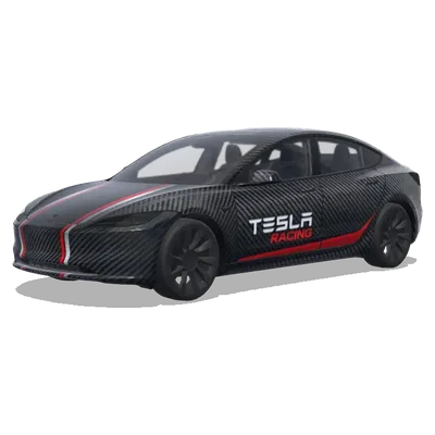 碳纖維賽車風（carbon fiber racing） – 特斯拉 Model 3 塗裝