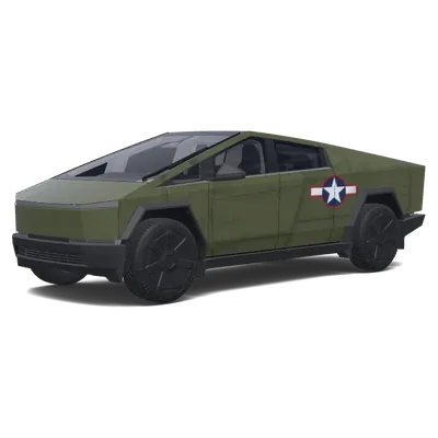 Militärstern-Folierung – Tesla Cybertruck Wrap