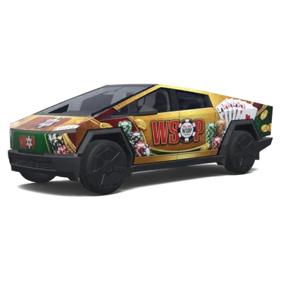 WSOP Thema (WSOP themed.) – Tesla Cybertruck Wrap