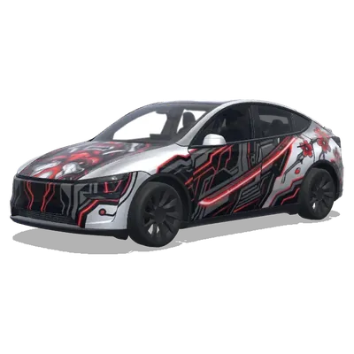 サイバーサムライ – テスラ Model Y ラッピング