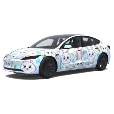 Kaninchen aus Pets (我想要爱宠大作战里兔子可爱的.) – Tesla Model 3 Wrap