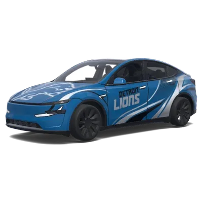 Современные Детройтские Львы – оклейка Tesla Model Y