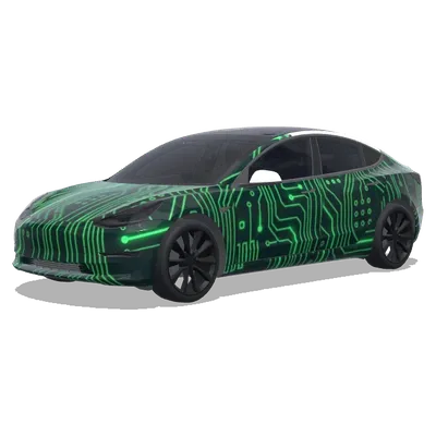 Neon Circuit HG – Tesla Model 3 wrap
