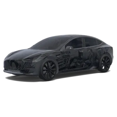 배트맨 조커 배틀 블랙 – 테슬라 Model 3 랩핑