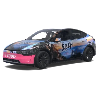 Bergsteiger Design (등산 좋아해 위사진 참조해 깔끔하고 화려하게 스킨만들어줘) – Tesla Model Y Wrap