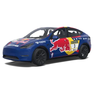 Viaplay Number 3 Red Bull Wrap – Tesla Model Y wrap
