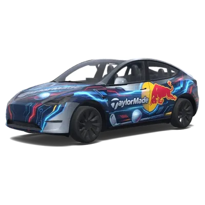 TaylorMade Red Bull – covering Tesla Model Y