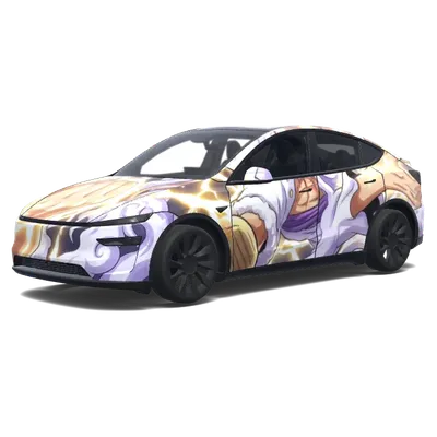 白色齒輪5路飛 – 特斯拉 Model Y 塗裝