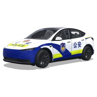 Chinesische Polizei – Tesla Model Y Wrap