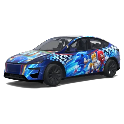 エピックソニック (Epic Sonic the Hedgehog.) – テスラ Model Y ラッピング