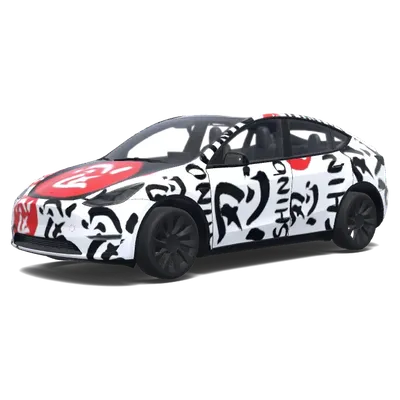 Hintergrund entfernen (remove white bacground) – Tesla Model Y Wrap