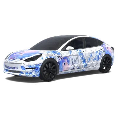 フロントハット上部のみ – テスラ Model 3 ラッピング