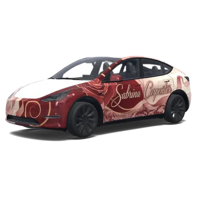 Sabrina Carpenter (Sabrina Carpenter Sexy.) – Tesla Model Y Wrap