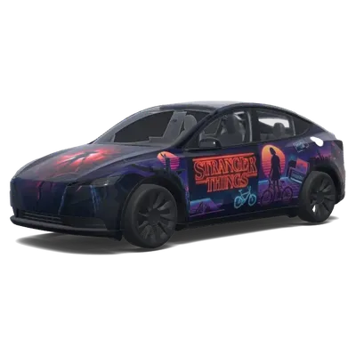 기묘한 이야기 테마 (Stranger things theme.) – 테슬라 Model Y 랩핑