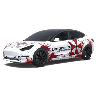 アンブレラ社デザイン – テスラ Model 3 ラッピング