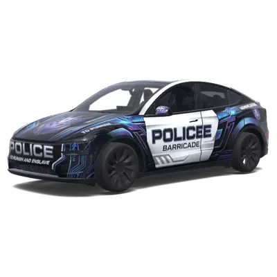 Circuit Barricade – Tesla Model Y wrap