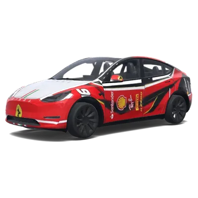 Full Body Red (填满车身，全身红色，前盖那里红色) – Tesla Model Y wrap