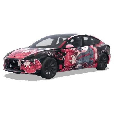 Kasane Teto Itasha – Tesla Model 3 Wrap