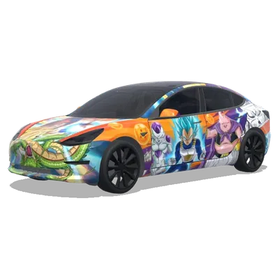 Dragon Ball Z (dragon ball z.) – Tesla Model 3 Wrap