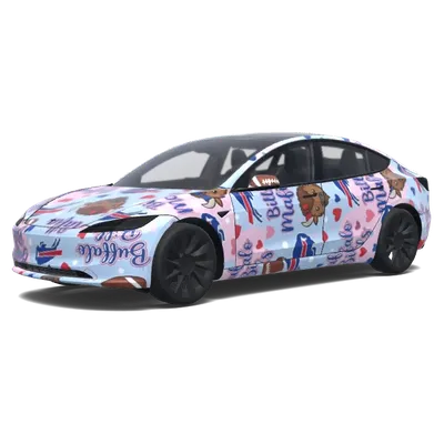Милый стиль Buffalo Bills (Buffalo bills girly cute.) – оклейка Tesla Model 3