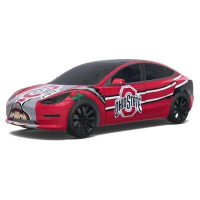 吉祥物翻转灰底（flip the mascot around less grey area coverage） – 特斯拉 Model 3 涂装
