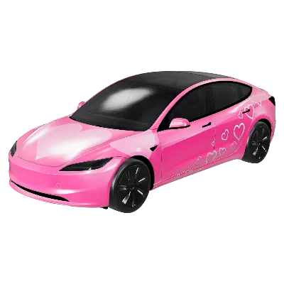 핑크 심박동 (Pink Heartbeat) – 테슬라 Model 3 랩핑