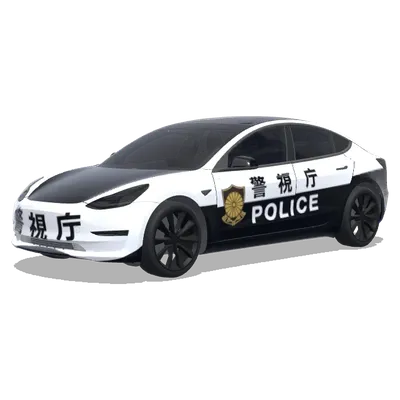 日本の警察 (japanese police.) – テスラ Model 3 ラッピング