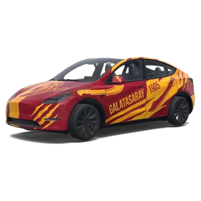 갈라타사라이 래핑 (Mache Galatasaray.) – 테슬라 Model Y 랩핑