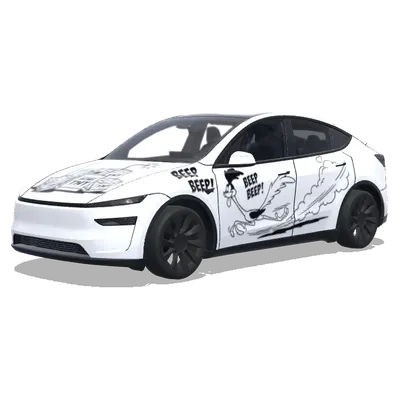루니툰 로드러너 – 테슬라 Model Y 랩핑