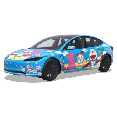 ドラえもんテーマ (doraemon theme.) – テスラ Model 3 ラッピング