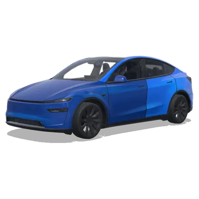 two tone blue. Colors: blue. – Tesla Model Y wrap